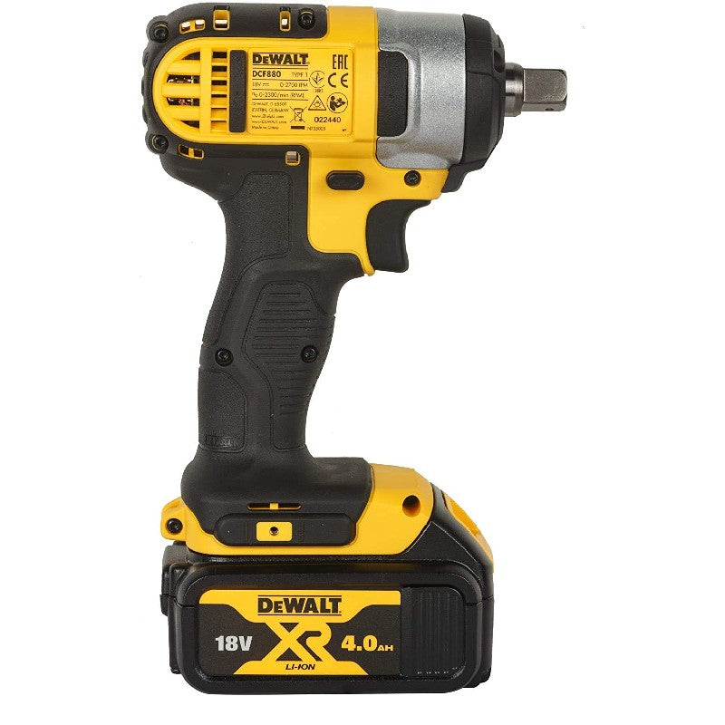 Dewalt 18V, 4.0Ah, 203Nm, Compact Impact Wrench (DCF880M2-QW)
