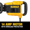 Dewalt 1500W 10Kg SDS Max Demolition Hammer In-Line (D25899K-QS)