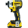 Dewalt 18V, 2.0Ah, 6.35mm, 3 Speed Impact Driver, Brushless (DCF887D2-QW)