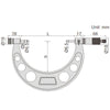 Insize Outside Micrometer With Interchangeable Anvils (Long Range) - 3206