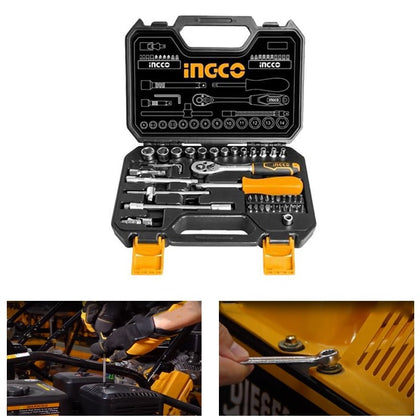 Ingco 45 Pcs 1/4 Socket Set