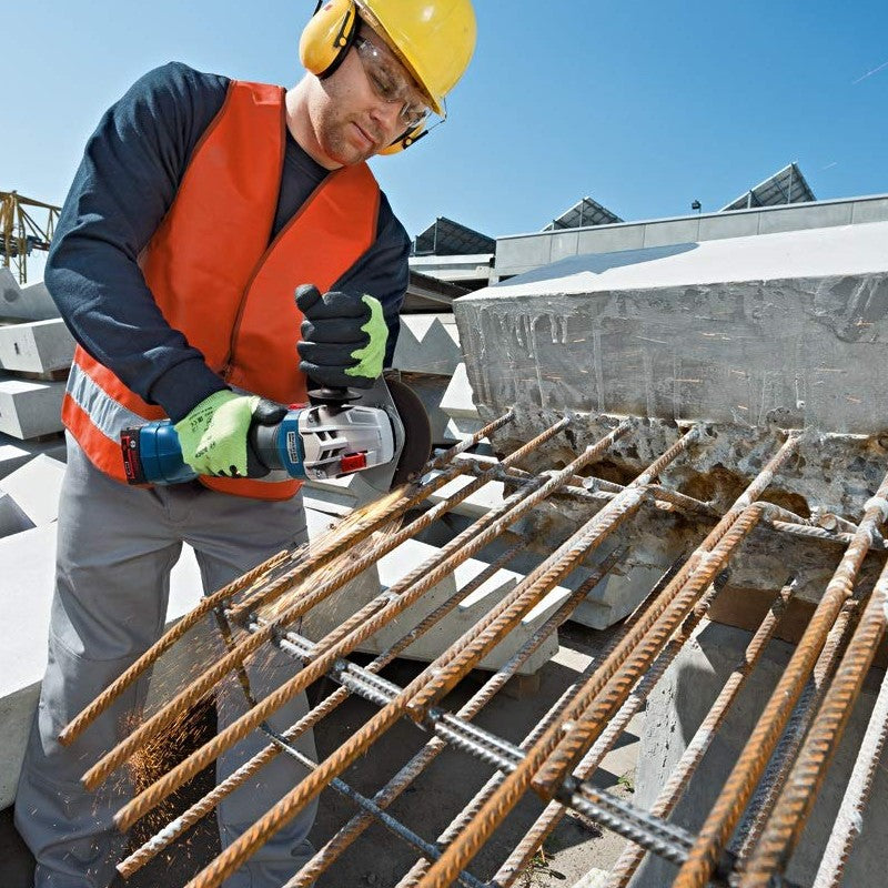 Bosch Professional Gws 18v-10 Cordless Small Angle Grinder (Brushless Motor, 100mm) (Blue)