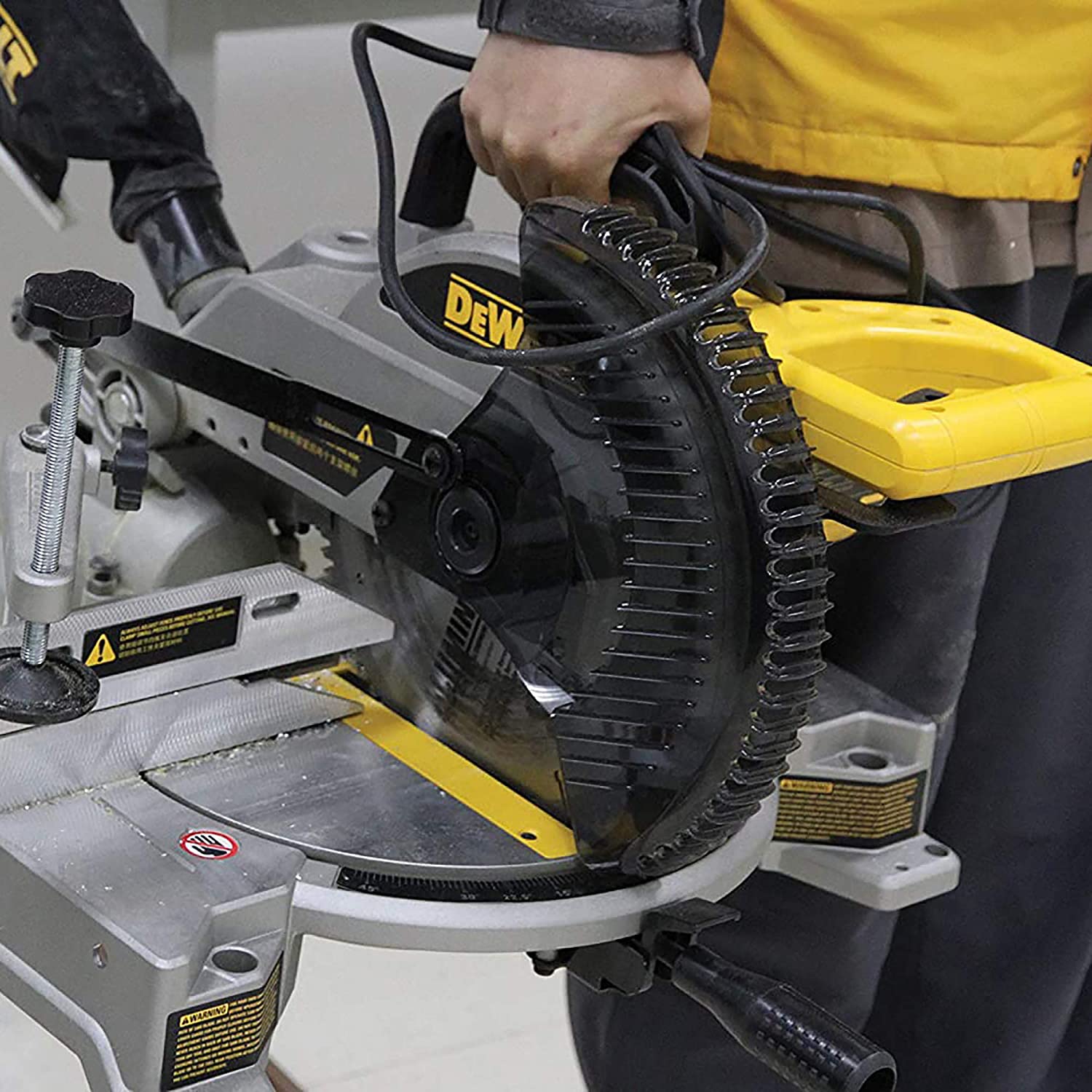 Dewalt 254mm Compound Mitre Saw + 80T Alu Blade  (DW714-IN)