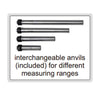 Insize Outside Micrometer With Interchangeable Anvils (Long Range) - 3206