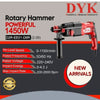 Dyk Rotary Hammer Powerful 1450W