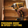 Dewalt 18V, 2.0Ah, 6.35mm, 3 Speed Impact Driver, Brushless (DCF887D2-QW)