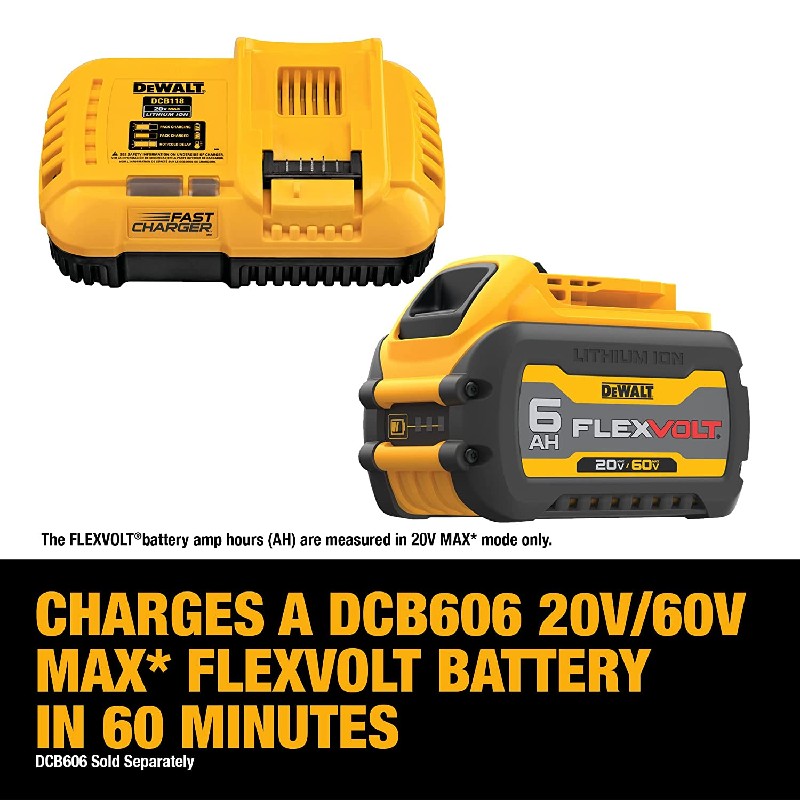 Dewalt XR 18V/54V Compatible  Fast Charger (DCB118-B1)