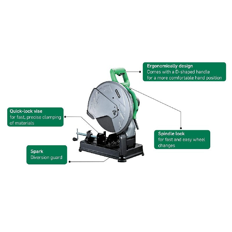 Hikoki 355mm (14") High-Speed Cut-Off Machines CC14STDUS9Z