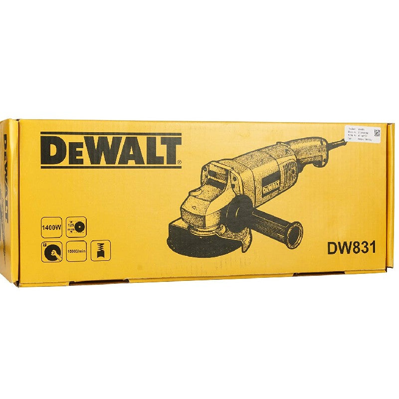 Dewalt 1400W, 125mm Angle Grinder  10,000 rpm  (DW831-IN)